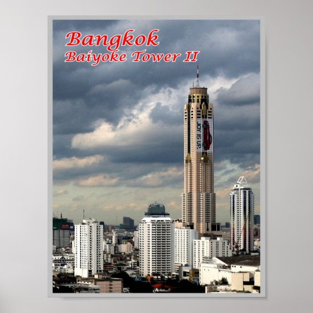 Bangkok - Bayoke Torn II - Thailand - Poster (Framsidan)