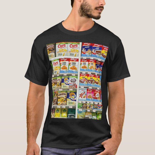 Bangkok Cereal Shelves: Foodland Editorial T Shirt (Framsida)