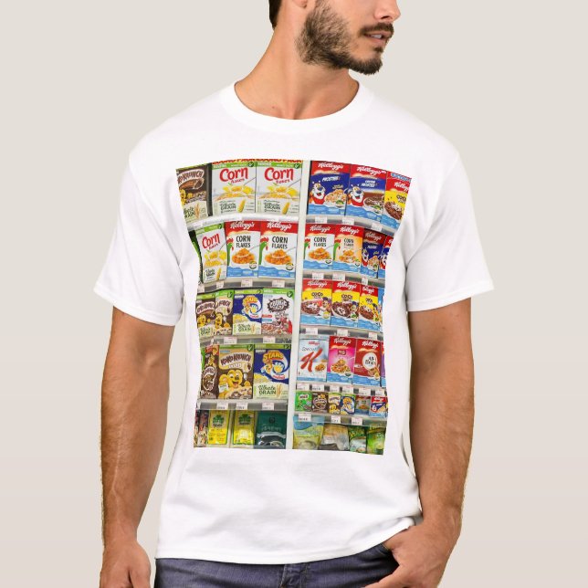 Bangkok Cereal Shelves: Foodland Editorial T Shirt (Framsida)