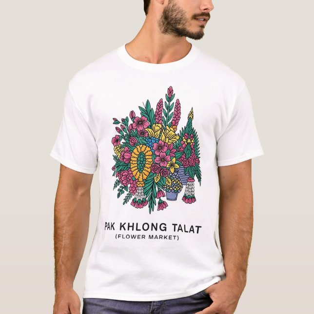 BANGKOK FLOWER MARKET T SHIRT (Framsida)