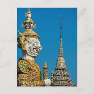 Bangkok Guardian Statue Vykort