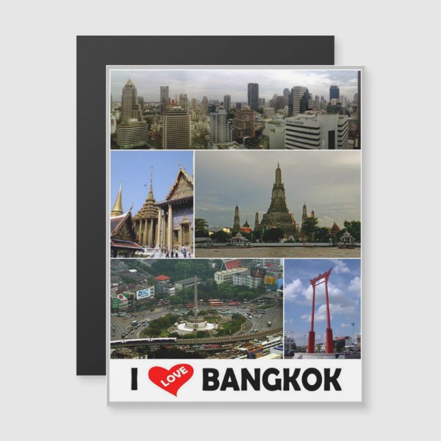 Bangkok - I Kärlek - Thailand - I (Fram/baksida)