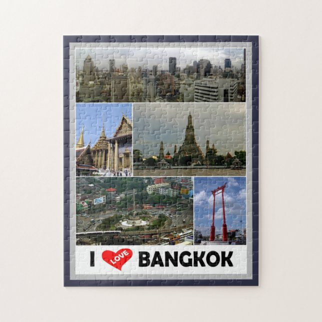 Bangkok - I Kärlek - Thailand - I Pussel (Vertikal)