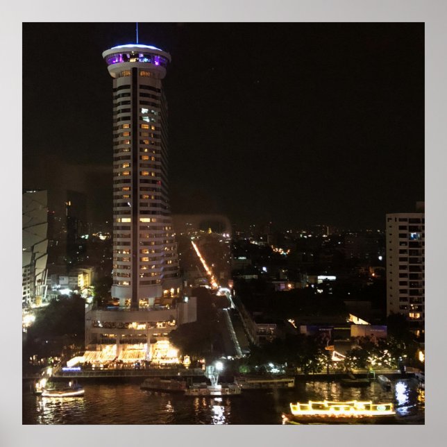 Bangkok på natten poster (Framsidan)