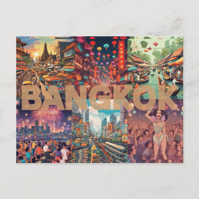 Bangkok Postcard Vykort (Framsida)