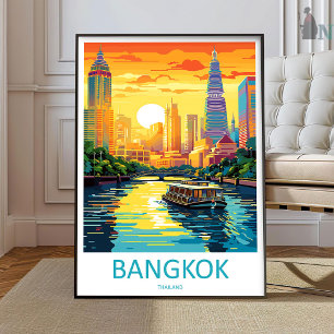 Bangkok Reseminnertryck Väggkonst Bangkok Vägghäng