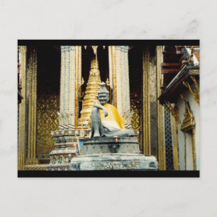 bangkok shrine statue vykort