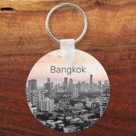 Bangkok Skyline Sunset Panorama BKK Thailand Nyckelring