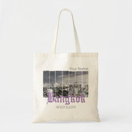 Bangkok Skyline Vintage BKK Retro Thailand Design Tygkasse