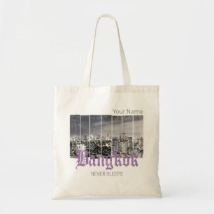 Bangkok Skyline Vintage BKK Retro Thailand Design Tygkasse