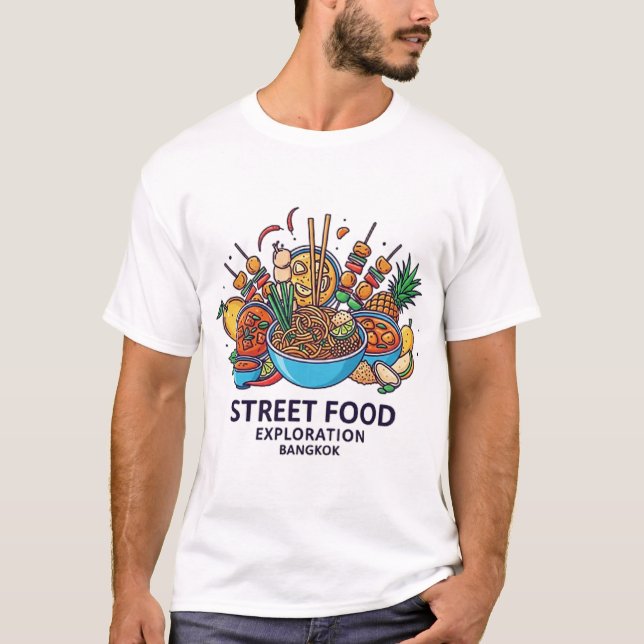 BANGKOK STREET FOOD EXPLORATION T SHIRT (Framsida)