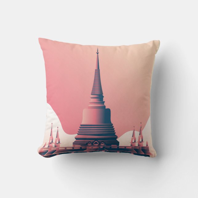 Bangkok Temple Kudde (Framsida)
