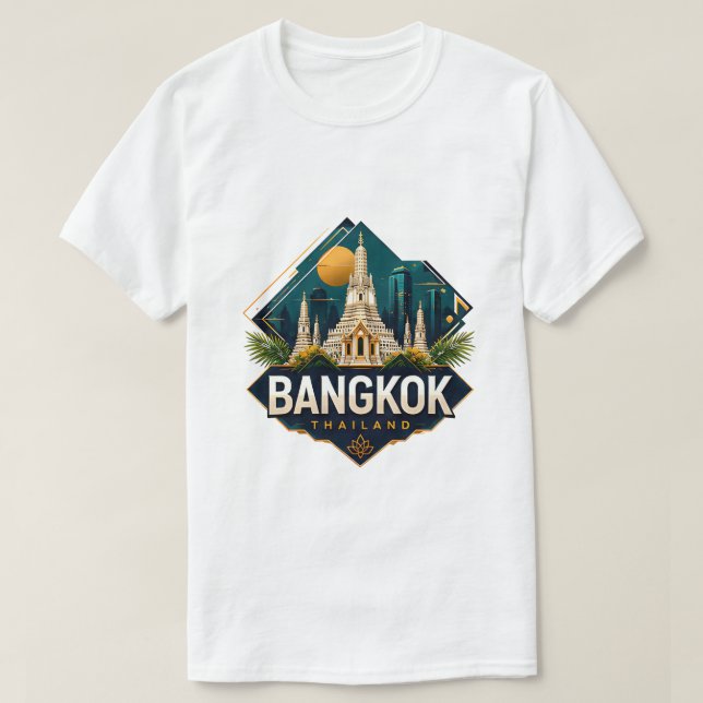 Bangkok Thailand  Äventyr T Shirt (Design framsida)