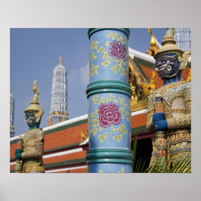 Bangkok, Thailand. Bangkoks Grand Palace 2 Poster (Framsidan)