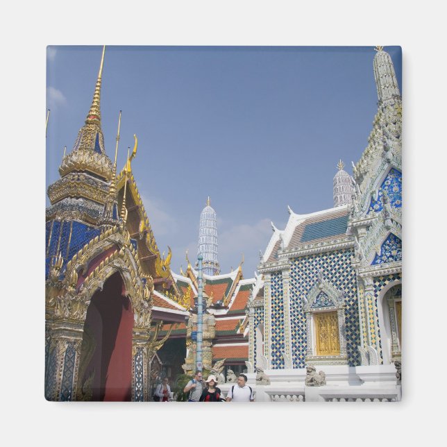 Bangkok, Thailand. Bangkoks Grand Palace Magnet (Framsidan)