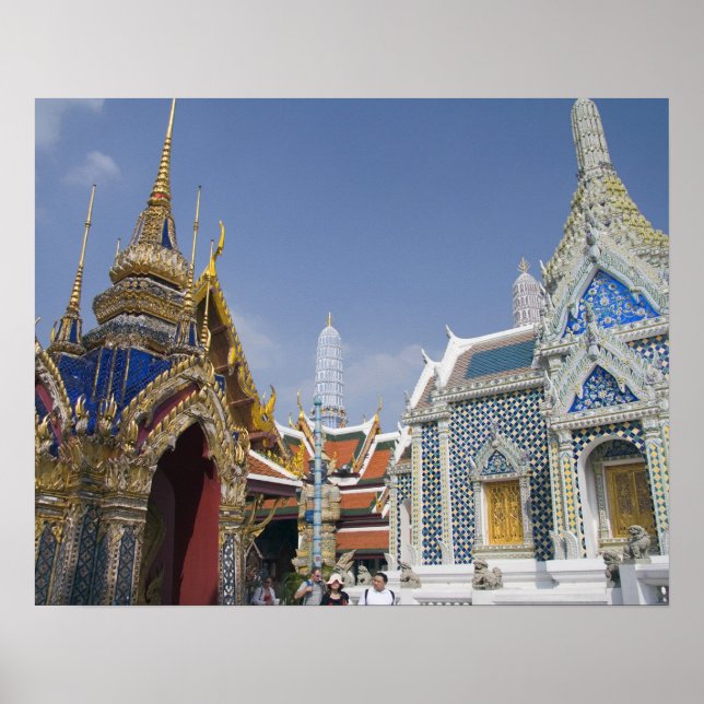 Bangkok, Thailand. Bangkoks stora palats Poster (Framsidan)