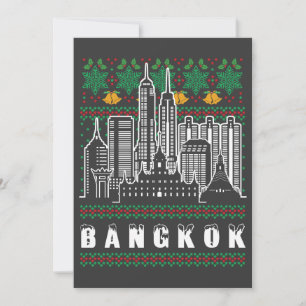 Bangkok Thailand God jul Inbjudningar