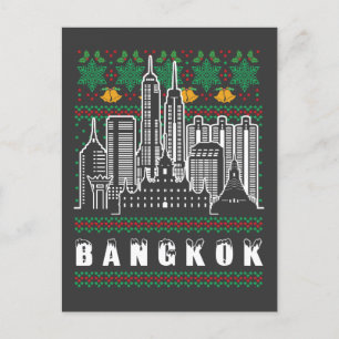 Bangkok Thailand God jul Vykort