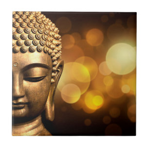 Bangkok, Thailand Guld Buddha Kakelplatta