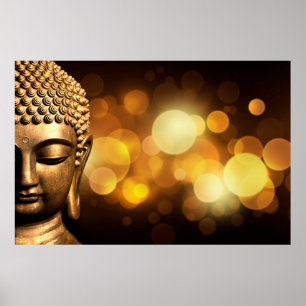 Bangkok, Thailand Guld Buddha Poster