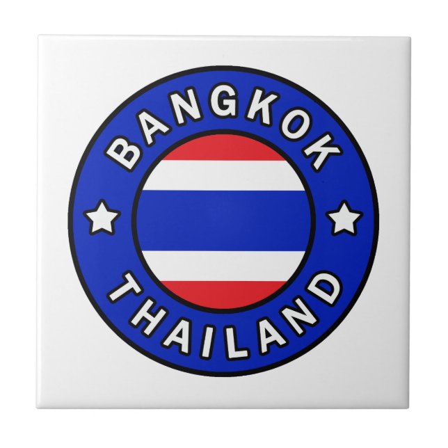 Bangkok Thailand Kakelplatta (Framsidan)