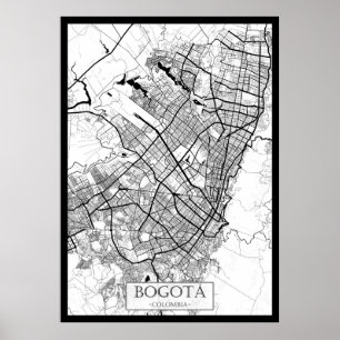 Bangkok Thailand Karta Poster