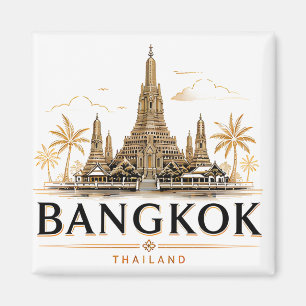 Bangkok Thailand Minimal Resa Magnet