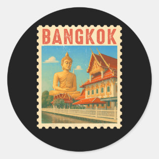 Bangkok Thailand Resa Souvenir Buddha Thailand Gif Runt Klistermärke