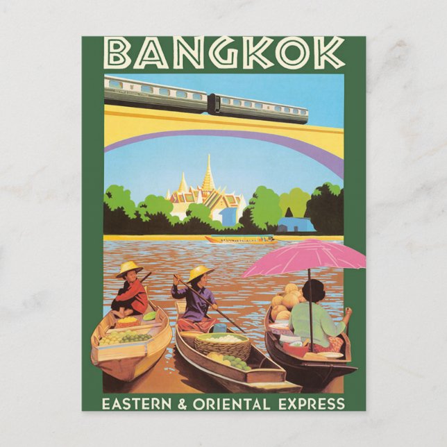 Bangkok Thailand Resa vykort (Framsida)