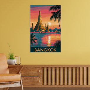 Bangkok, Thailand reseskylt Poster