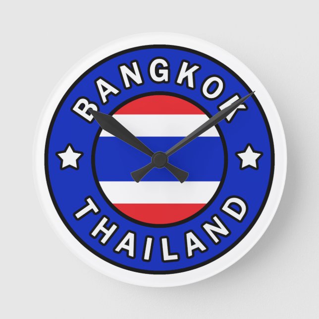 Bangkok Thailand Rund Klocka (Framsida)