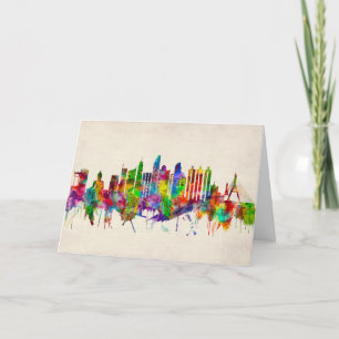 Bangkok Thailand Skyline Helgkort