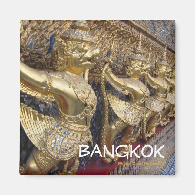 Bangkok Thailand Travel Souvenir Magnet (Framsidan)
