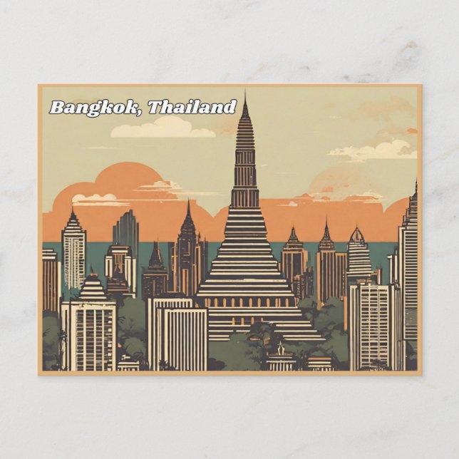 Bangkok Thailand Vykort (Framsida)