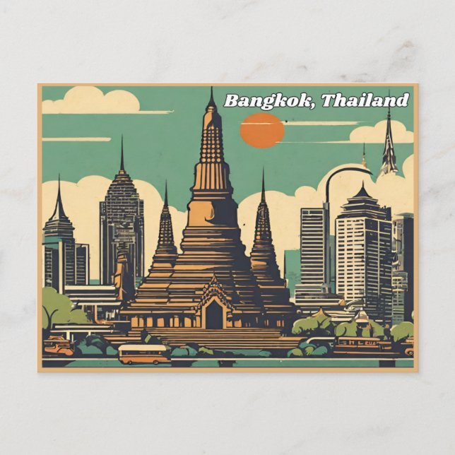 Bangkok Thailand Vykort (Framsida)