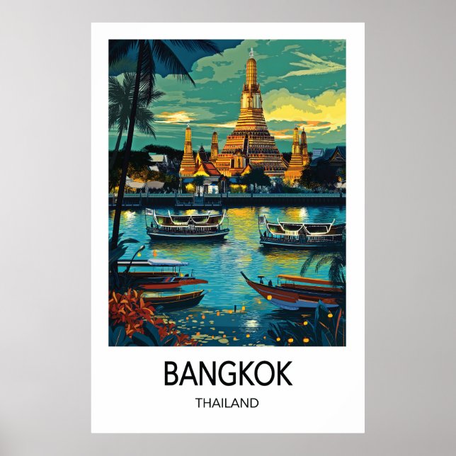 Bangkok Travel Poster (Framsidan)