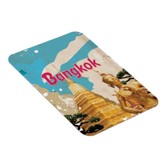 Bangkok Vintage Resoreraffisch Magnet (Högersidan)