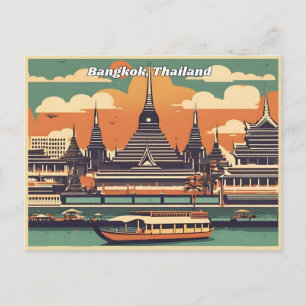 Bangkok, vykort för Thailand