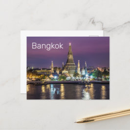 Bangkok Wat Arun Sunset BKK Thailand Souvenir Helg Vykort