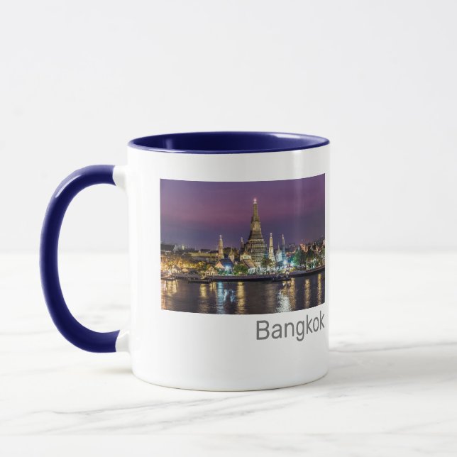 Bangkok Wat Arun Sunset BKK Thailand Souvenir Mugg (Vänster)