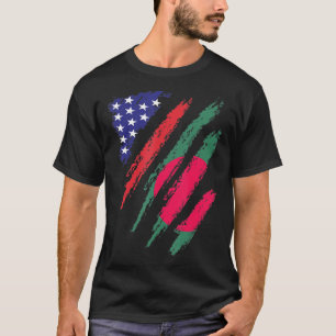 Bangladesh American Grown Flagga USA Patriot Herit T Shirt