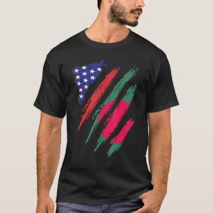 Bangladesh American Grown Flagga USA Patriot Herit T Shirt