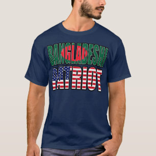 Bangladesh American Patriot Pride Heritage Flagga  T Shirt