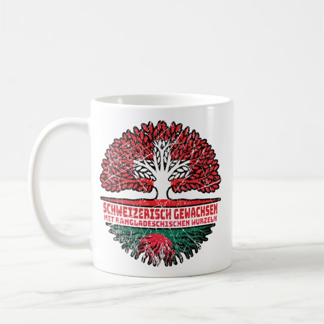 Bangladesh Bangladesh Bangladesh deschisch Schweiz Kaffemugg (Vänster)