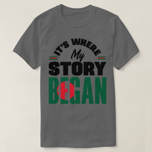 Bangladesh Bangladesh Flagga Quote 24 T Shirt (Design framsida)