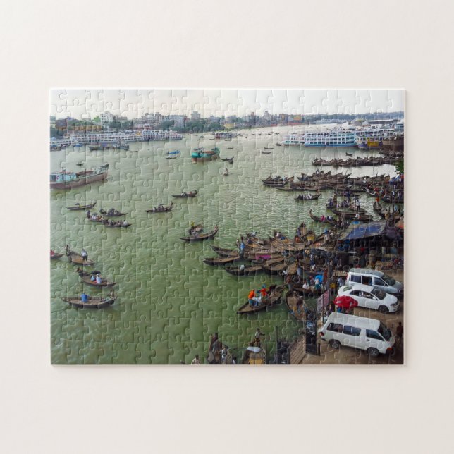 Bangladesh Boat People. Pussel (Horisontell)