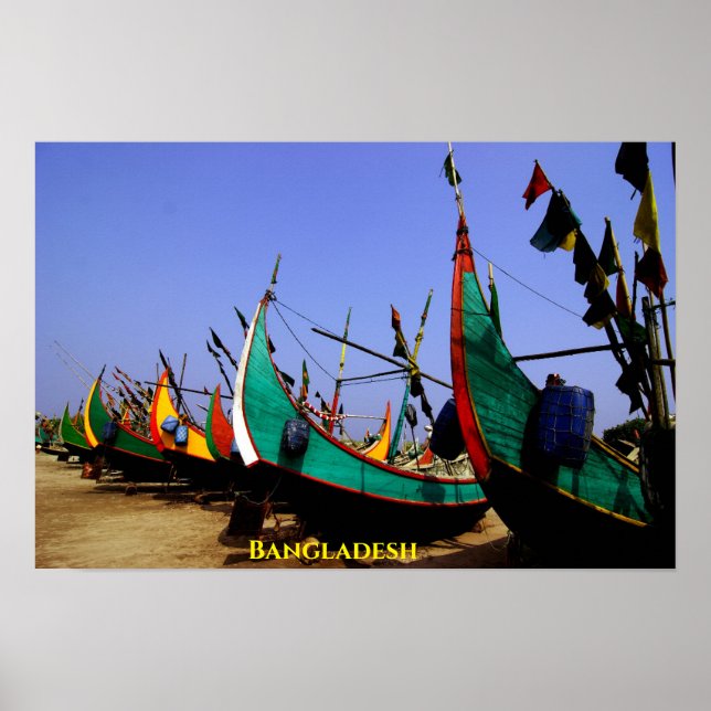 Bangladesh Boats Poster (Framsidan)