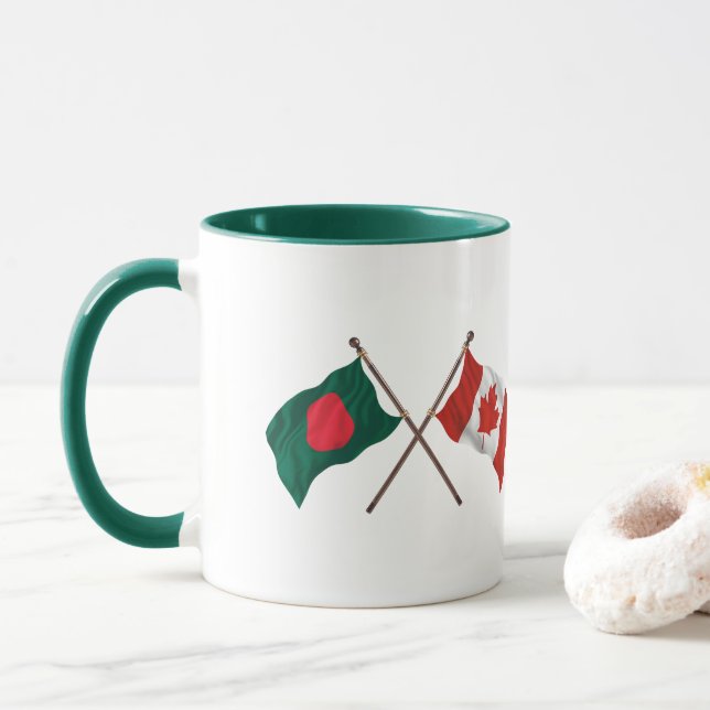 Bangladesh & Canada Flag Mug – Cultural Pride Gift Mugg (Med munk)