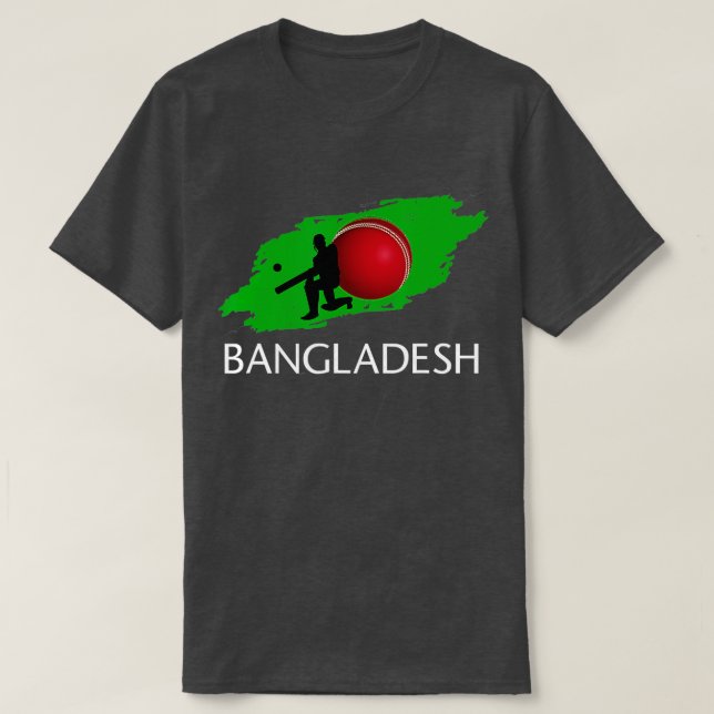 Bangladesh Cricket Jersey Batsman T Shirt (Design framsida)