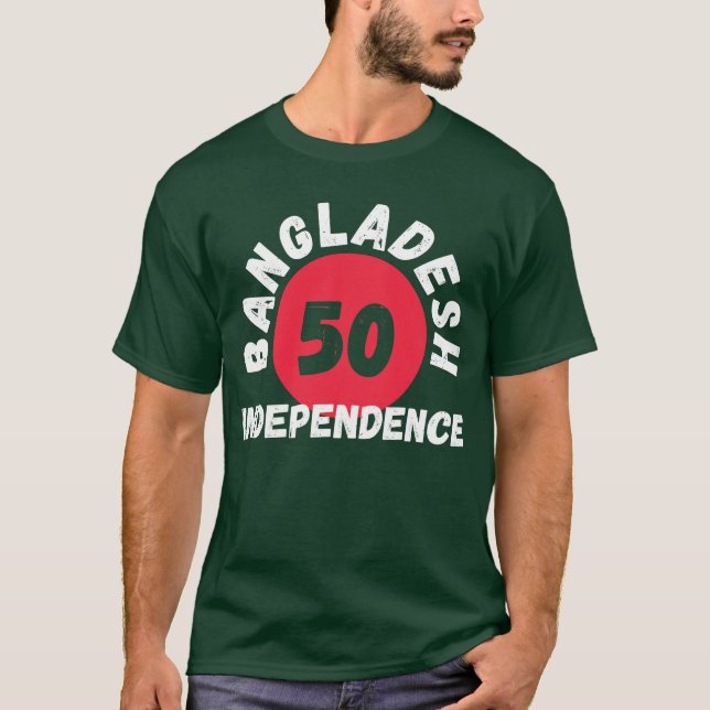 Bangladesh Firande oberoende T Shirt (Framsida)